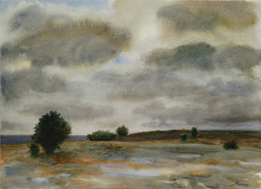 Lars Östling - After the rain (Efter regnet), watercolor