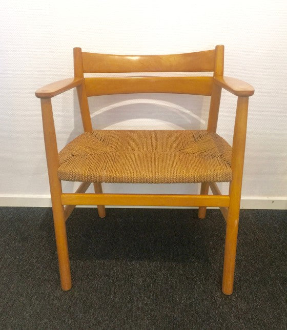 Börge Mogensen - Arm chair, BM 2, Beech and paper cord
